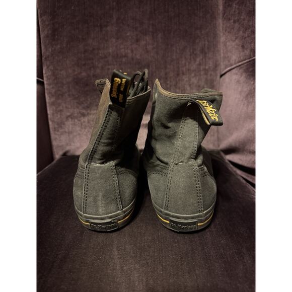 Dr Martens Boots Mens 14 Shoes Black Winsted Canvas High Ankle Chukka Sneakers main image 5
